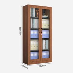 Steel Storage Glass Door Furniture China Factory Office Equipment Metal Filing Cabinet Wardrobe 4 Doors - Image 2