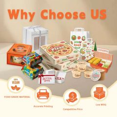 Customized Food-Safe Pizza Boxes with FDA-Approved Materials Pizza Box - Image 2