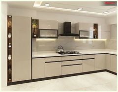 L Shaped Modular Kitchen Design Types L-shaped Hardware Brand Customized Cabinet Material BWP Plywood Countertop Material - Image 1