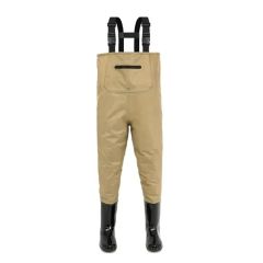 Kids Waterproof Chest Waders with Non-Slip Boots for Fun Adventures - Image 1
