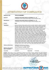 CE2 certificate from Shanghai Deyun Mechanical Equipment Co., Ltd