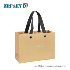 Custom Printed Cardboard Shopping Paper Bags with Flat Rivet Handle - Image 5