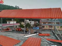 Fireproof Synthetic Resin Spanish PVC Roof/Roofing Tile for Residence - Image 6