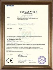 CE certificate from Suzhou Sanao Electronic Equipment Co., Ltd.