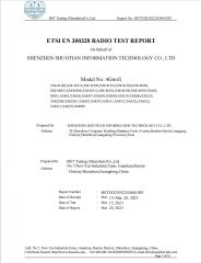ETSI EN300328 RADIO TEST REPORT certificate from Shenzhen Shuotian Information Technology Co., Ltd.