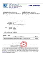 FDA PVC STEEL WIRE HOSE (1) certificate from QINGDAO EASTOP COMPANY LIMITED