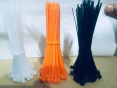 Black Nylon Plastic Cable Tie, For Locking Color Black Lock Type ONE TIME Length 100mm to 450mm Material Nylon, Nylon - Image 3