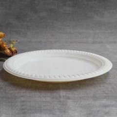 Customize Logo Plastic Plate Compostable Corn Starch 8 Inch Disposable Party Plate - Image 2
