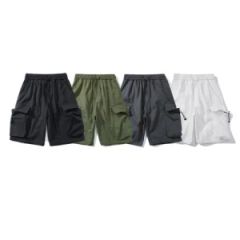 Wholesale Custom Logo Mens Summer Casual Elastic Waist Pants Nylon Cargo Shorts - Yancheng Yunqian Apparel Co.,Ltd