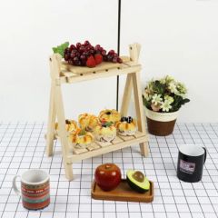 2023 kitchen Storage Cake Wooden Storage Organizer Desktop Rack - Image 1