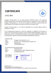 CERTIFICATE of EC REP certificate from Dongguan Jiang Titanium Jewelry Co., LTD