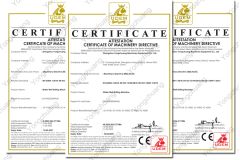 CE certificate from Zhengzhou Brave Machinery Co., Ltd.