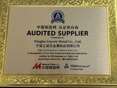 Audited Supplier certificate of Ningbo Linork Metal Co., Ltd. – certificate photo, supplier certificates section