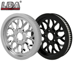 High-Performance Rear Drive Pulley for Harley Softail Models Color Custom Origin China Material Alloy Logo Lda&Custom Model NO. Pulley - Image 4