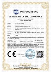 CERTIFICATE of EMC COMPLIANCE certificate from Guangzhou Hone Machinery Co., Ltd.