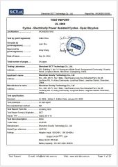 Product Inspection Report certificate from Shenzhen Gravity Technology Co., Ltd.