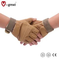Tactical Safety Fingerless Outdoor Sports Hunting Gloves - Image 4