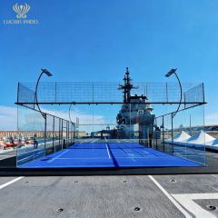 Hot DIP Galvanized Anti Rust Beach Portable Outdoor Ultra Panoramic Padel Sports Stadium Equipment - Qingdao Luckin Sports Factilities Co., Ltd