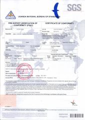 CERTIFICATE of CONFORMITY certificate from Shenzhen Sunshine Industrial Co., Limited
