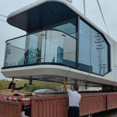 Prefab Luxury Capsule House Pod Casa De Lujo Prefabricadas PARA Oficinasen China Hotel Capsula Espacial Modernas Lujo 1828 38m2 - Shandong Mars Cabin Technology Co., Ltd.