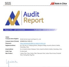 SGS certificate from Weihai Senhe Import and Export Co., Ltd.
