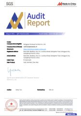 Certificates certificate of Dongguan Homewei Furniture Co., Ltd – certificate photo, supplier certificates section