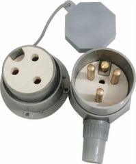 Metal Clad Plug And Sockets Brand SCI Color White Pin Type ALL Material Metal Socket With Shutter - Image 1