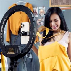 Dengwei Professional Ring Light with Phone Holder for Live Streaming - Image 6