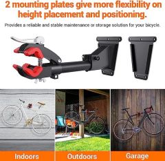 Bicycle Parking Rack Wall Bicycle Wall Mounted Hanger Hook Weight 350g Color Black Origin China Condition New Usage - Image 4