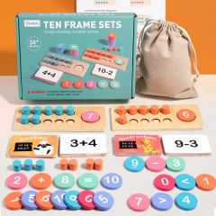 Wooden Math Montessori Multi Function Children Educational Learning Toys - Image 3