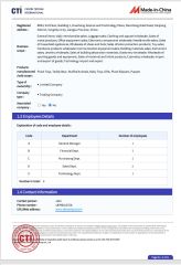 Certificate certificate from Yangzhou Detuo Trading Co., Ltd.