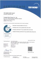 Poly Solar Panel TUV certificate of Yangtze Solar Power Co., Ltd. – certificate photo, supplier certificates section