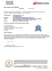 SGS certificate from Suzhou Sinomed Co., Ltd.