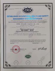 ISO45001 certificate from Sansd (Fujian) Plastic Co., Ltd.