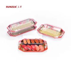 Bulk Disposable Food Containers Anti-Odor Disposable Takeaway Window Sushi Plastic Box - Image 1