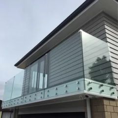 Frameless Glass Fence Design Balcony Railing Glass Fence Trademark Rocky HS Code 70072900 Color Customized Flatness High Class - Image 1