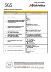 SGS certificate from Kunshan Bova Plastic Co., Ltd.