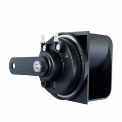 Black Auto Parts Loudspeaker Horn Style Daily Voltage 12V Color Black Material ABS Current 2.8A Origin Xiamen Model NO. - Image 2