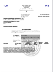 FCC certificate from Shenzhen Sautoo Original Technology Co.,Ltd