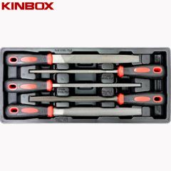 Kinbox TB01M115 RedBlack Steel Files Durable Mixed 1Y Blister Packaging - Ningbo Kinbox Tools Technology Co., Ltd.