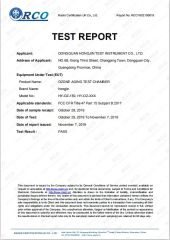 Ozone test machine certificate of Dongguan Hongjin Test Instrument Co., Ltd. – certificate photo, supplier certificates section