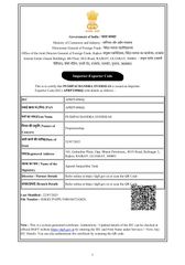 IMPORT EXPORT CERTIFICATE certificate from Pushpachandra Overseas