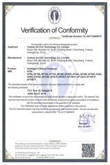 Alcohol machine FCC certificate from Foshan Art Fire Technology Co., Limited