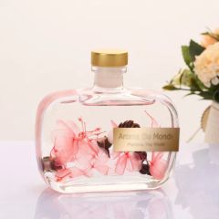Luxury Home Decorative Aromatherapy Essential Oil Fragrance Perfume Glass Bottle Reed Diffuser Room Scent Diffuser Sticks - Image 1