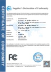 FCC ( CCS1 CCS2 Adapter) certificate from Huizhou Olink Technology Co., Ltd.