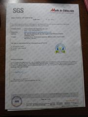 SGS CERTIFICATE certificate of Union Construction Machinery Co., Ltd. – certificate photo, supplier certificates section