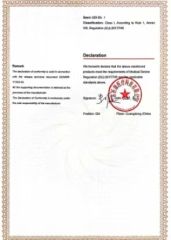 CE Declaration of Conformity (5) certificate from Guangdong Dongjian Medical Technology Co., Ltd.