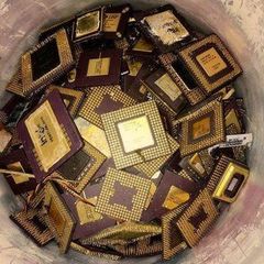 CERAMIC CPU SCRAPS INTEL PENTIUM PRO GOLD Cpu Ceramic Processor Scrap with Gold Pins (486 & 386 Cpu Scrap) – product photo 3, product detail gallery
