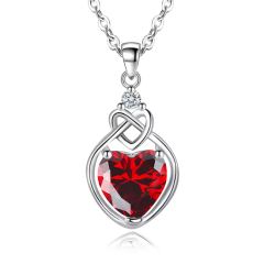 3PCS Love Heart Necklace Earrings Rings Wedding Bridal Matching Crystal Jewelry Set - Image 5