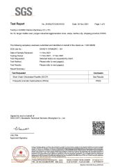 SGS certificate from Taizhou Hjumbo Machinery Co. Ltd.